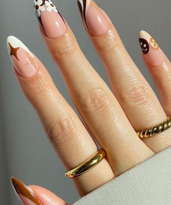 Blue Coffin Nail Designs