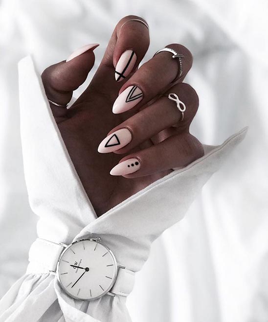 Blue Coffin Nail Designs