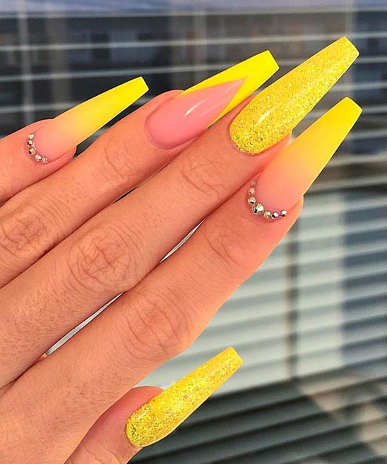 Blue Coffin Nails Designs