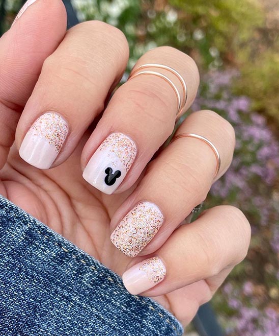 Blue Disney Nails