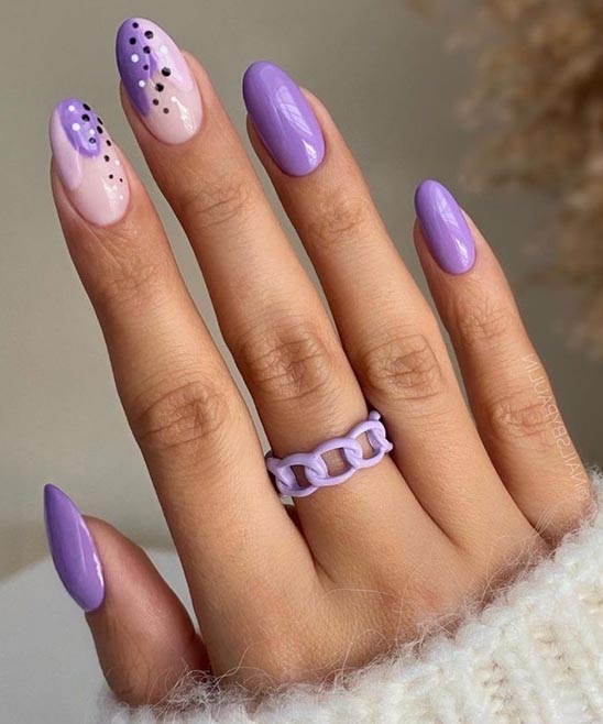 Blue Purple Nails