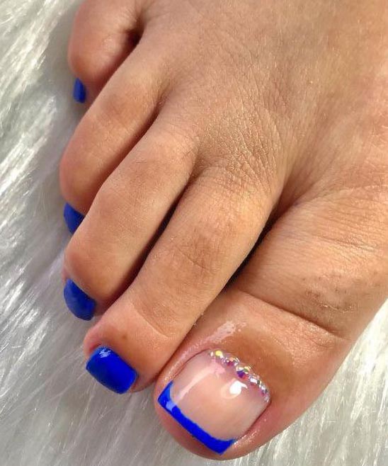 Blue Summer Toe Nail Designs