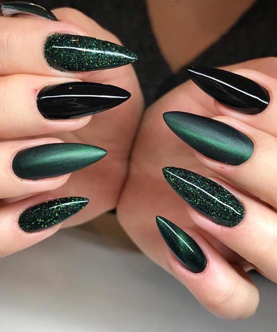 Bright Green Stiletto Nails