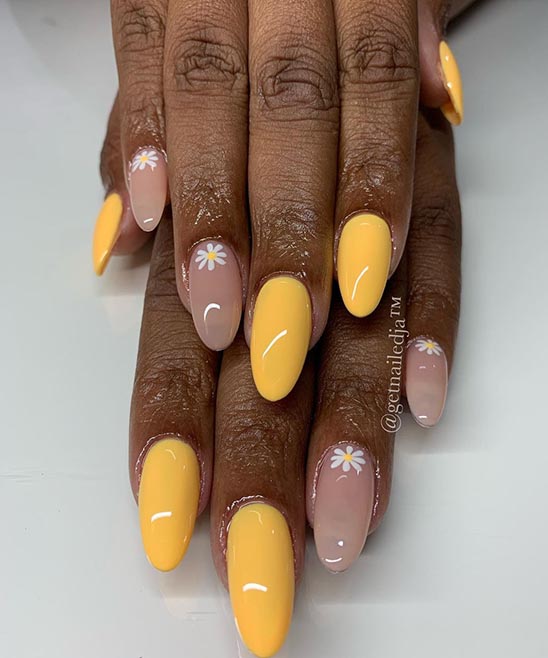 Bright Yellow Nails