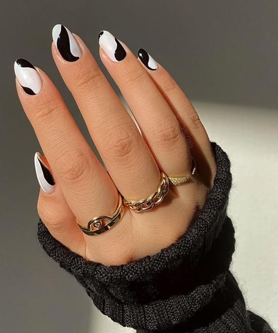Brown and White Nail Ideas