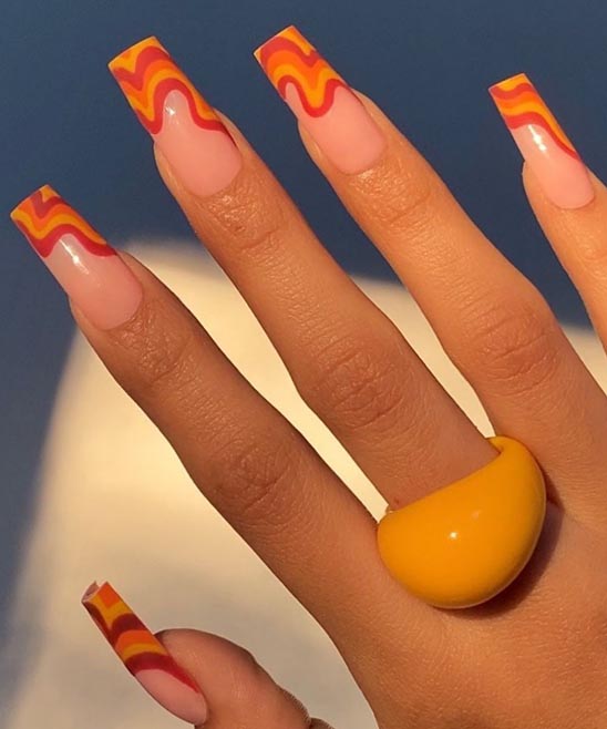 Burnt Orange Autumn Nails