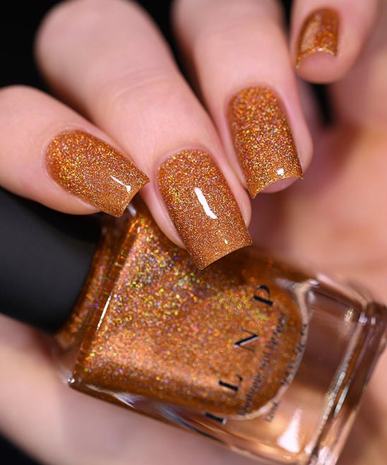 Burnt Orange Coffin Nails