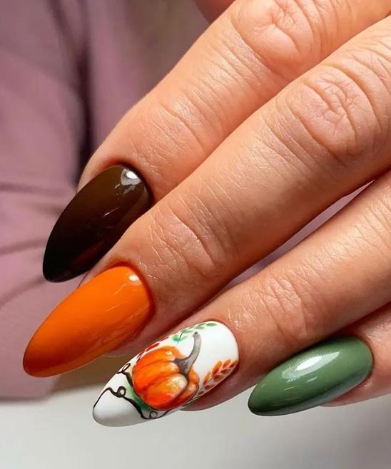 Burnt Orange Color Nail Polish