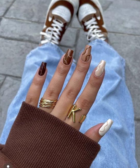 Burnt Orange Fall Nails