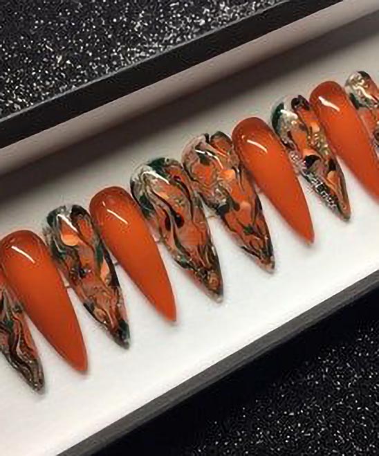Burnt Orange Nail