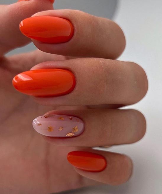 Burnt Orange Nail Art