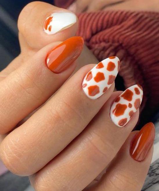 Burnt Orange Nail Designs