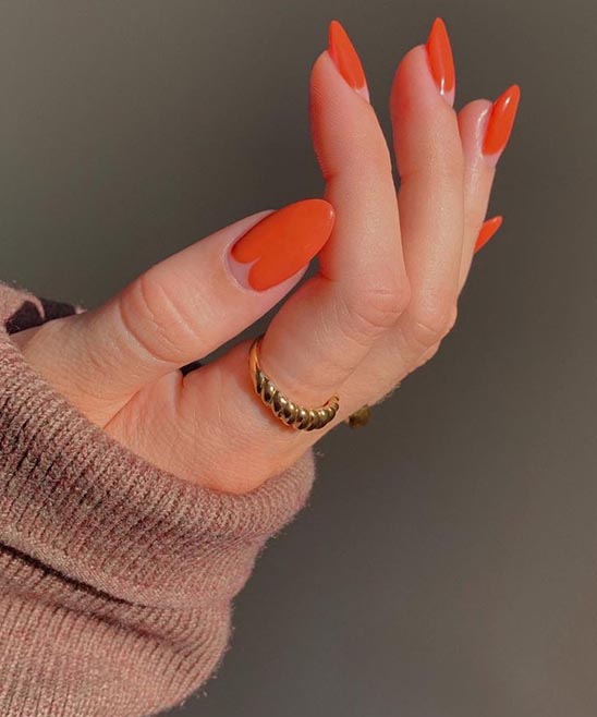 Burnt Orange Nail Inspo