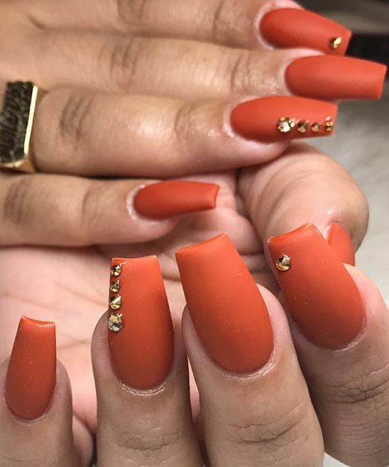 Burnt Orange Nails Ideas