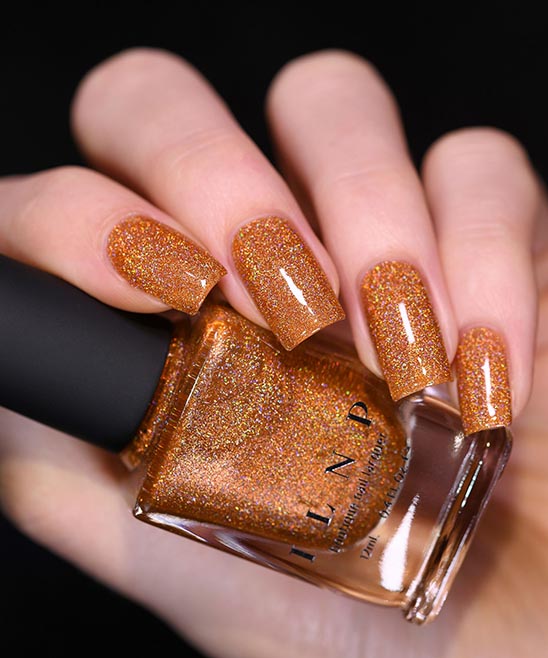 Burnt Orange Nails Matte