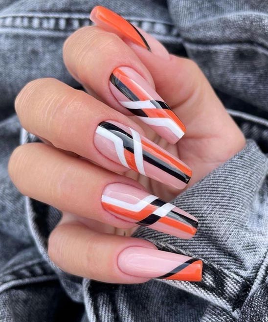 Burnt Orange Nails Summer