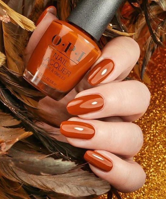 Burnt Orange Nails