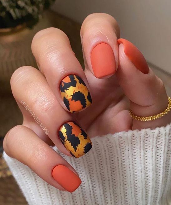 Burnt Orange Press on Nails