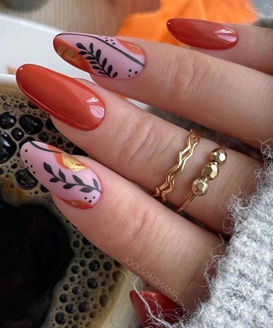 Burnt Orange Red Nail Polish