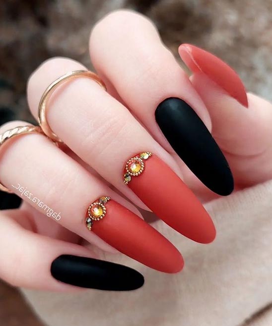 Burnt Orange Shellac Nails