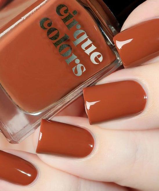 Burnt Orange Toe Nails