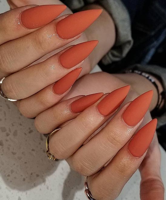 Burnt Orange Wedding Nails