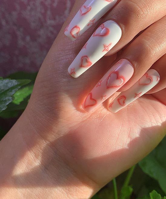 Candy Heart Nails