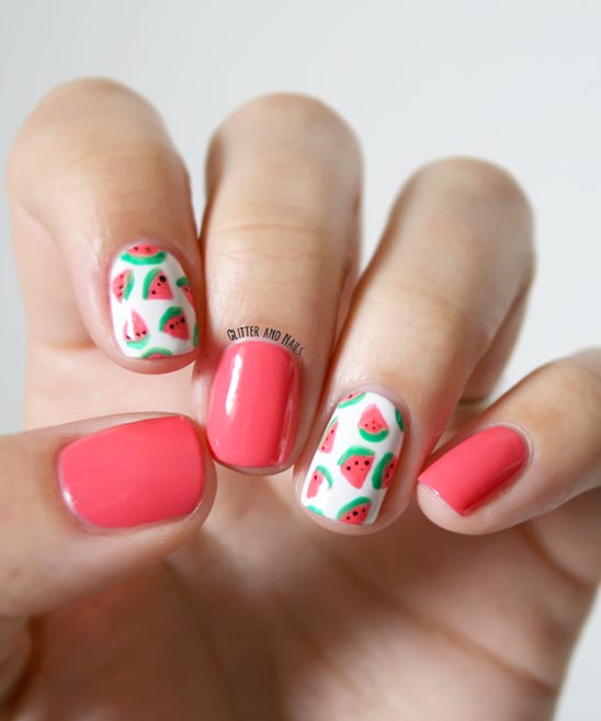 Chanel Watermelon Nail Polish