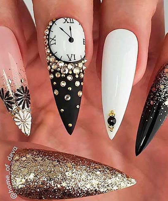 Christmas Acrylic Nails Stiletto