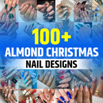 Christmas Almond Nails