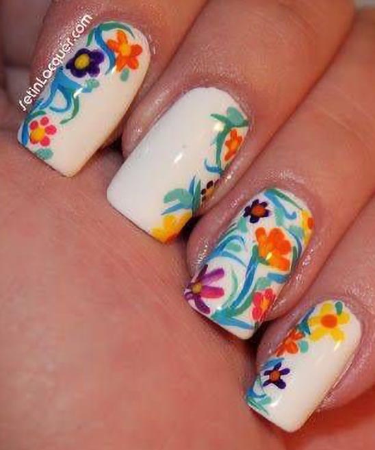 Christmas Black Nails