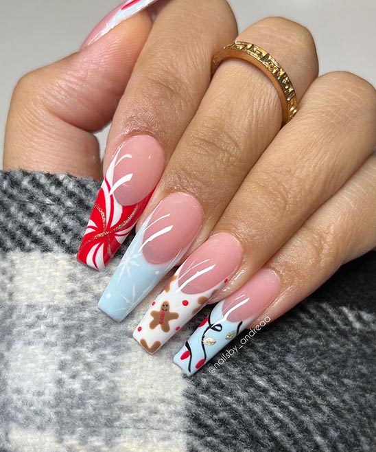 Christmas Coffin Nails Ideas