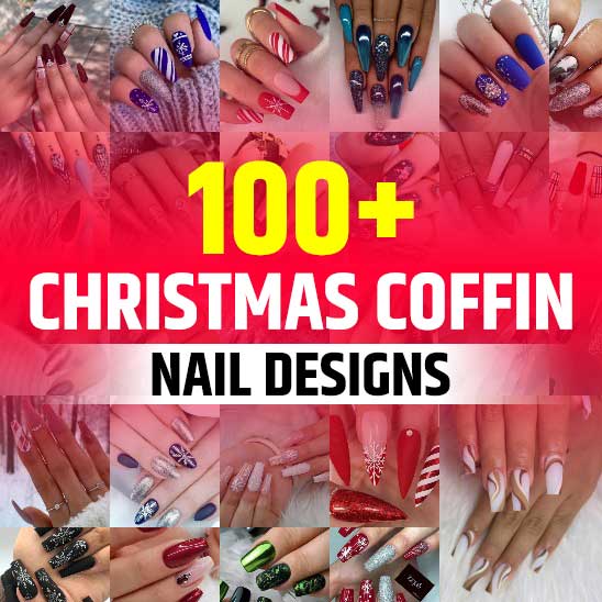 Christmas Coffin Nails