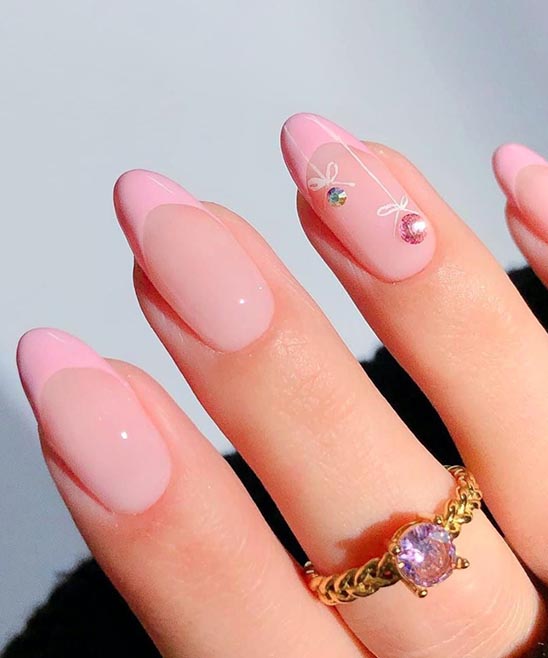 Christmas French Gel Nails