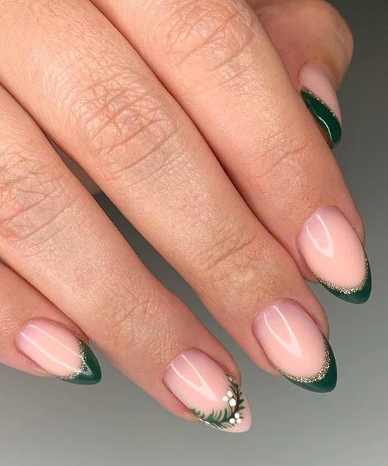 Christmas French Nail Art