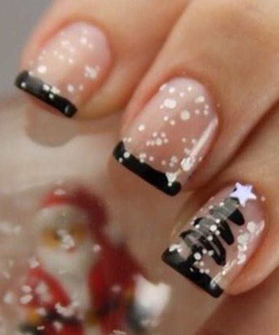 Christmas French Nail Designs