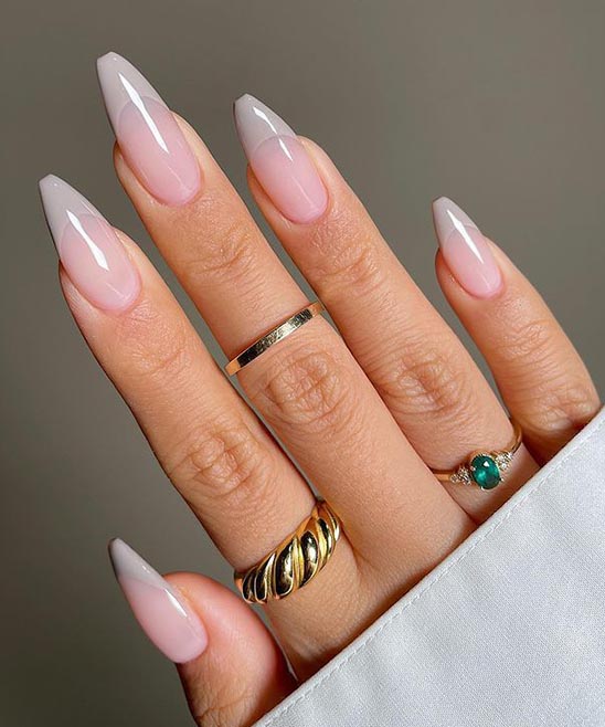 Christmas French Nail Designs Blue