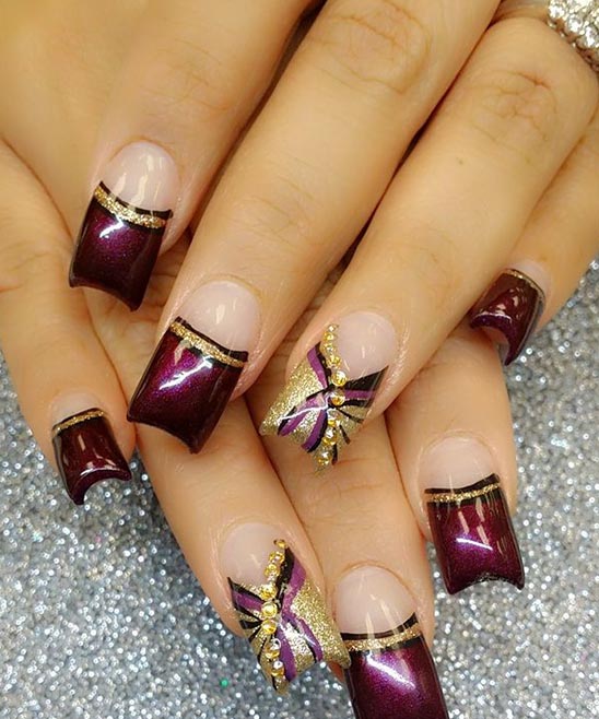 Christmas French Nails Ideas