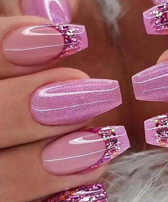 Christmas French Nails Short