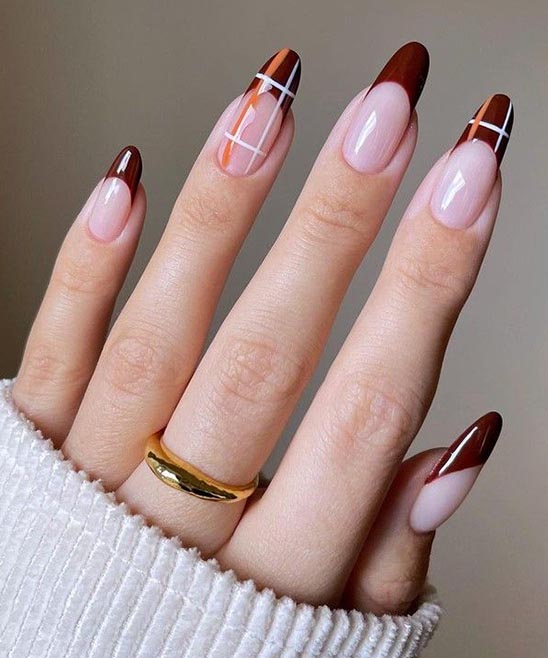 Christmas French Ombre Nails