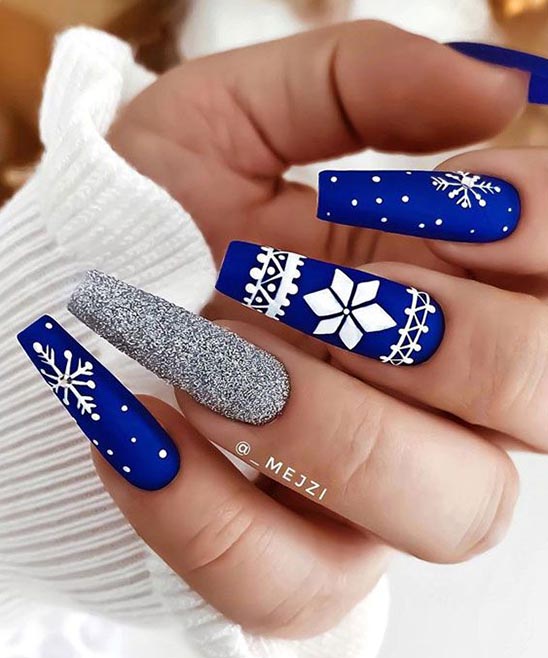 Christmas French Tip Nail Designs