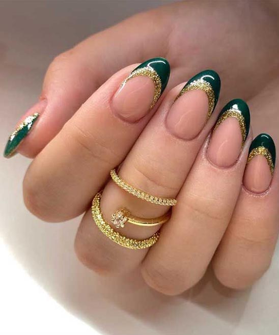 Christmas French Tip Nail Ideas
