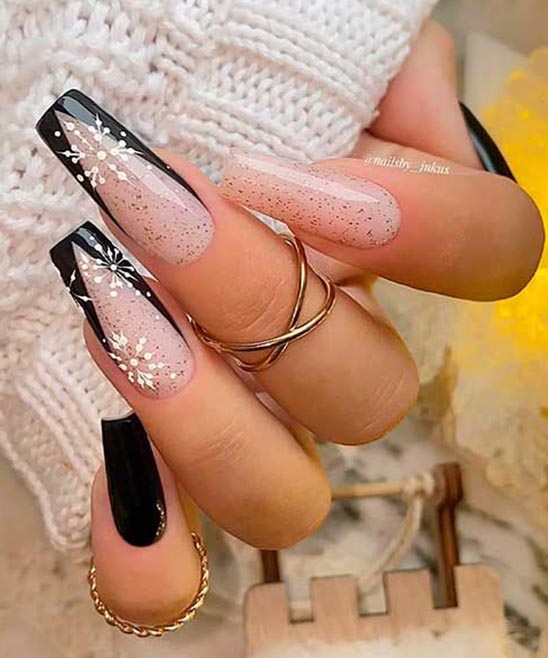 Christmas French Tip Nails Pinterest