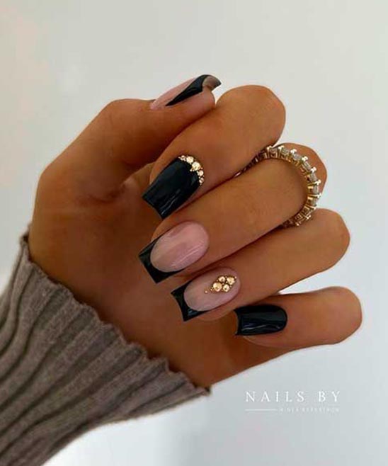 Christmas French Tips Nails