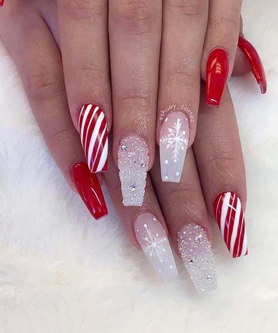 Christmas Gift Nail Art