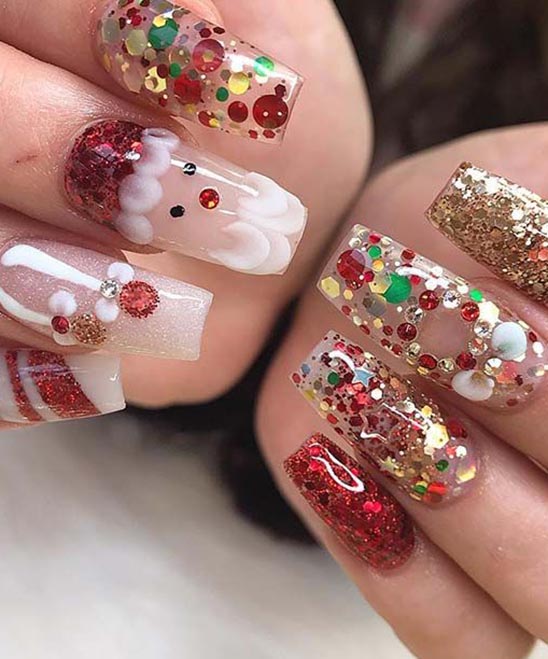 Christmas Grinch Nail Art