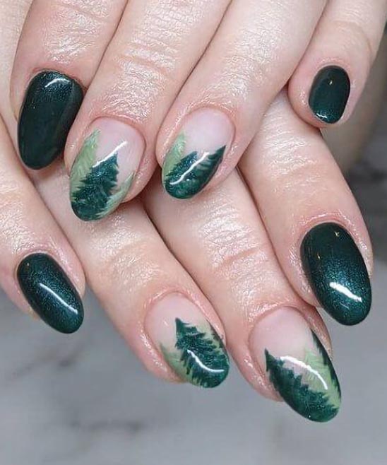 Christmas Lights Nail Art