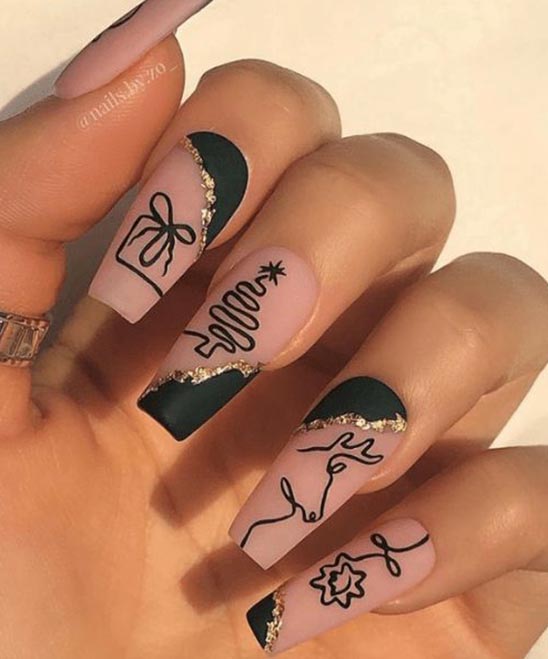 Christmas Lights Nail Designs