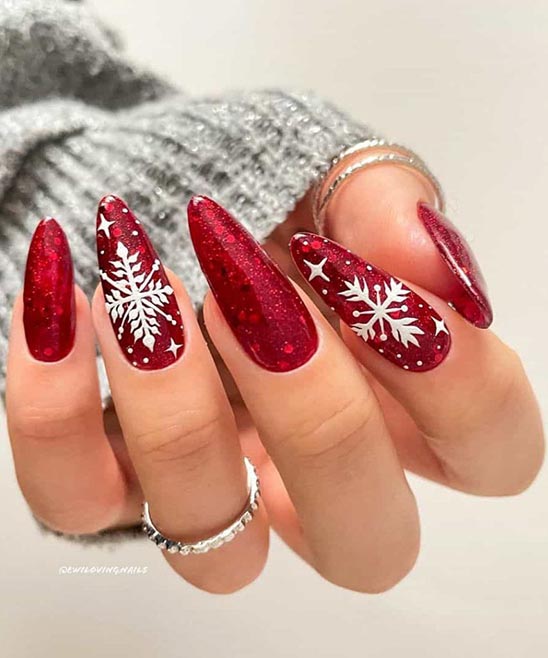 Christmas Nail Design Red