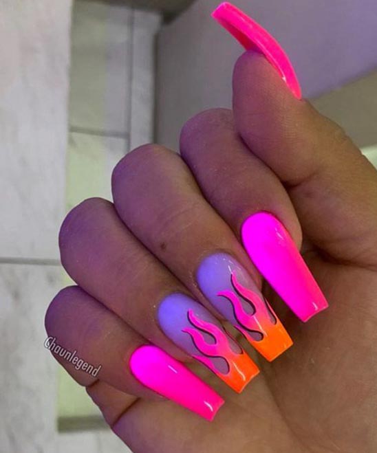 Christmas Nail Designs Coffin Shape